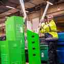Heftruckchauffeur scheepswerf