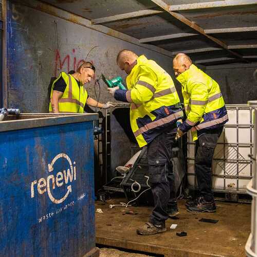 Kraanmachinist recycling